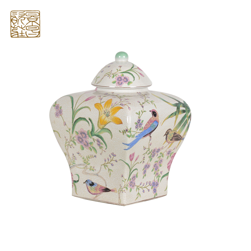 Modern fashion living room decorations ceramic canister price
