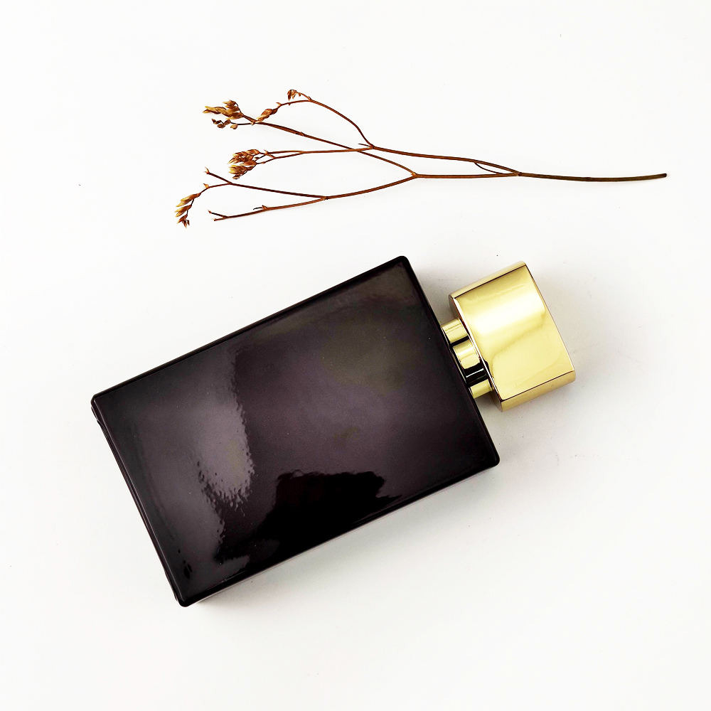 Modern simple design high end luxury french style female use square glass perfume bottle 30ml 50ml