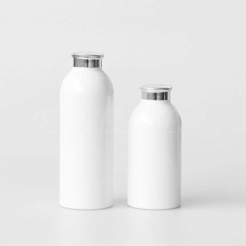 More luxury support custom printing 50g 70g 80g aluminum powder sprayer bottle shaker cap for dry shampoo