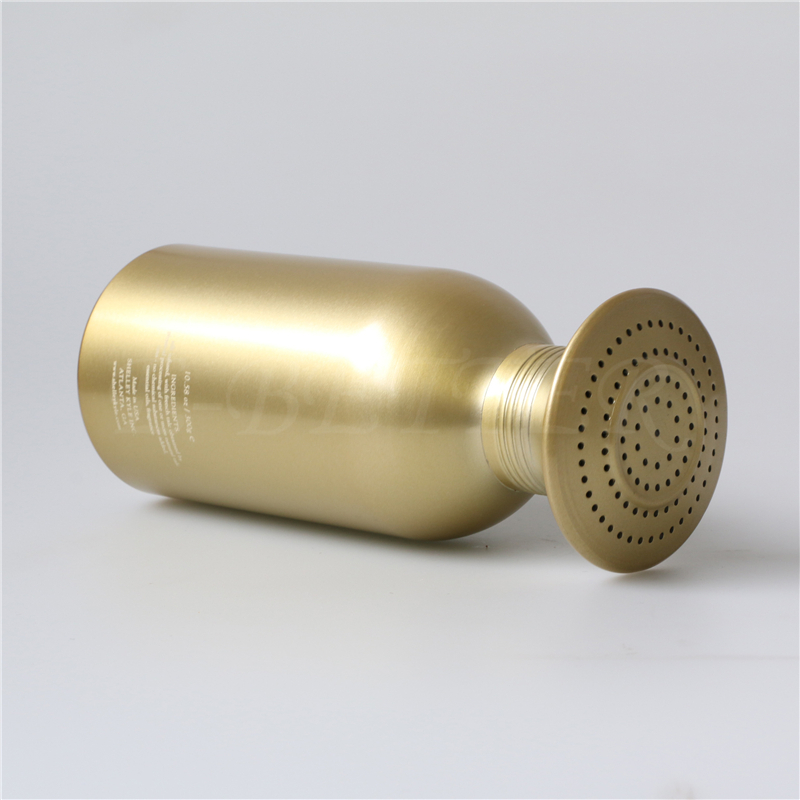 More luxury support custom printing 50g 70g 80g aluminum powder sprayer bottle shaker cap for dry shampoo