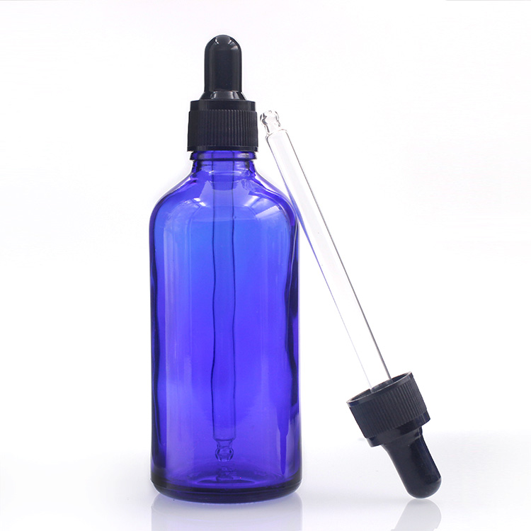 Most Popular 100ml Brown Blue Clear Glass Serum Bottle With Dropper