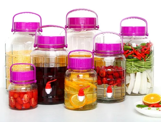 Most Popular China Manufacture Glass Jars with Airtight Lid for Kitchen Storage