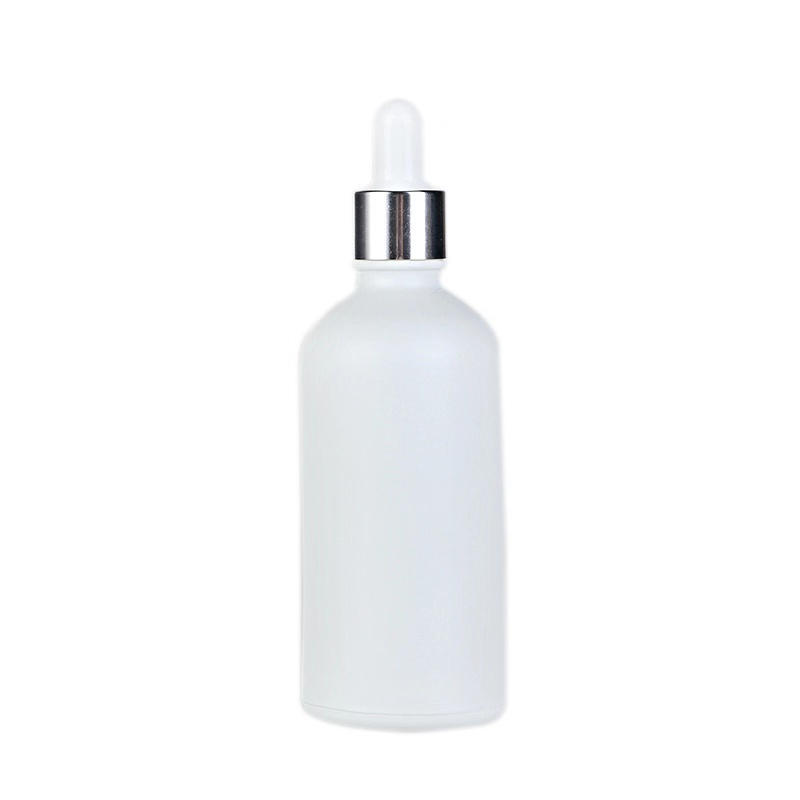 Most popular 10ml white boston round glass essential oil dropper bottle, 30ml colorful cap essential oil glass bottle