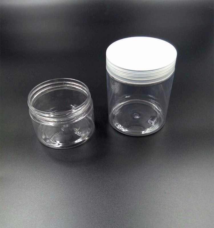 Most popular 1oz 2oz 3oz 4oz 8oz clear round pet plastic jar, food grade plastic container