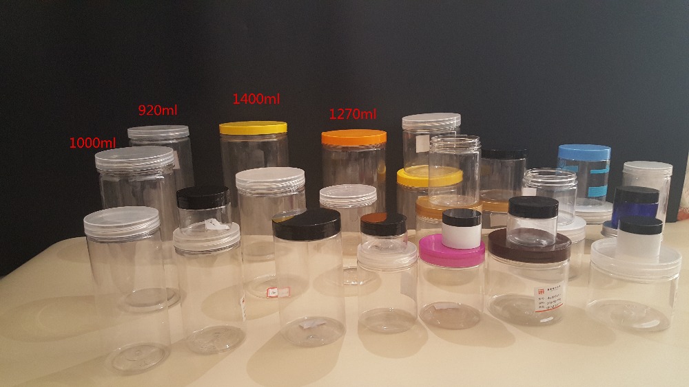 Most popular 1oz 2oz 3oz 4oz 8oz clear round pet plastic jar, food grade plastic container