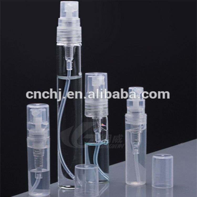 Most popular 2ml 3ml 5ml 10ml mini clear glass spray perfume bottle