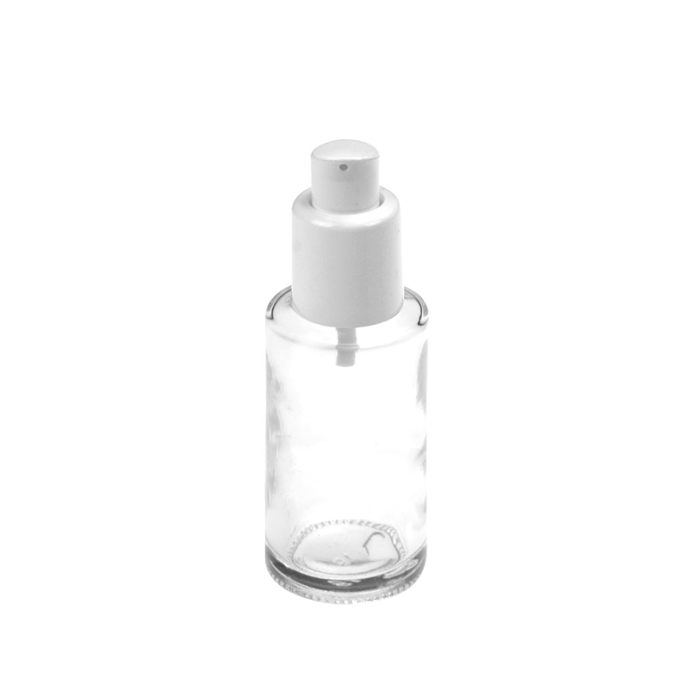 Most popular 30ml empty dropper bottle package gold clear glass serum bottle for oil