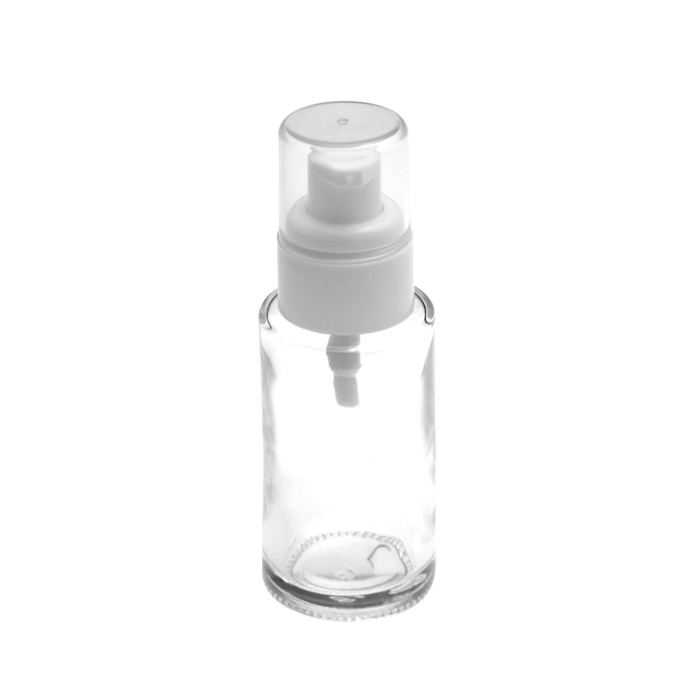 Most popular 30ml empty dropper bottle package gold clear glass serum bottle for oil