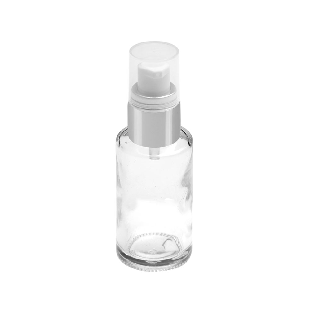 Most popular 30ml empty dropper bottle package gold clear glass serum bottle for oil