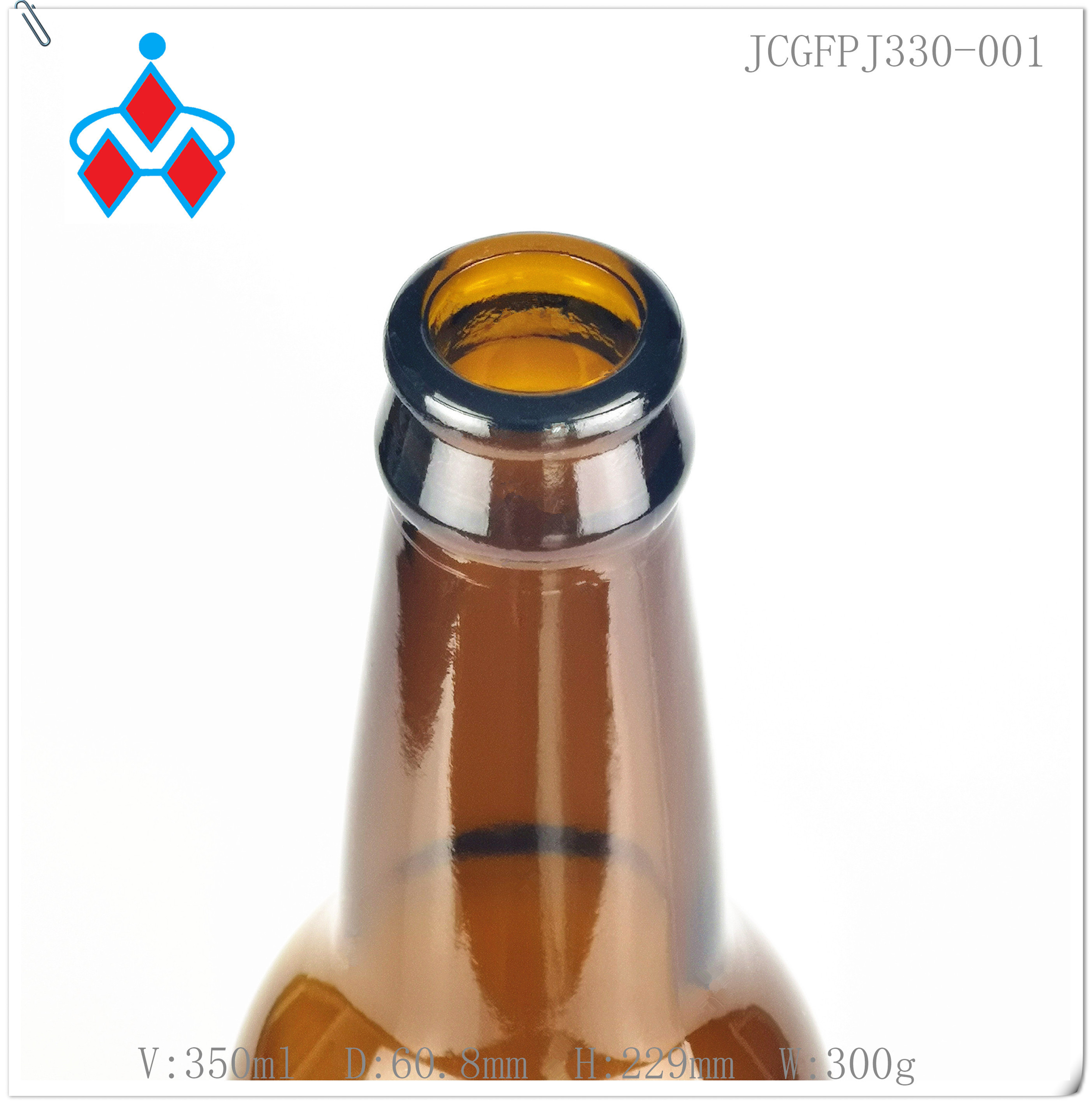 Most popular custom amber 330ml brown beer bottles
