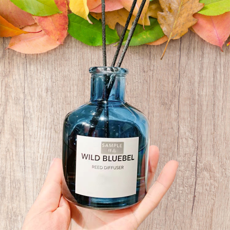 Most popular empty reed diffuser bottles 50ml 100ml round square bottle glass