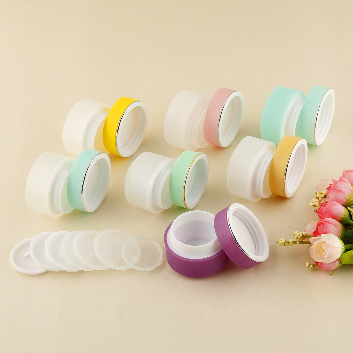 Multi Color 15g Jar Face Body Cream Mask Jars Scrub Lip Container Private Label Empty Lip Sugar Scrub Containers For Scrubs