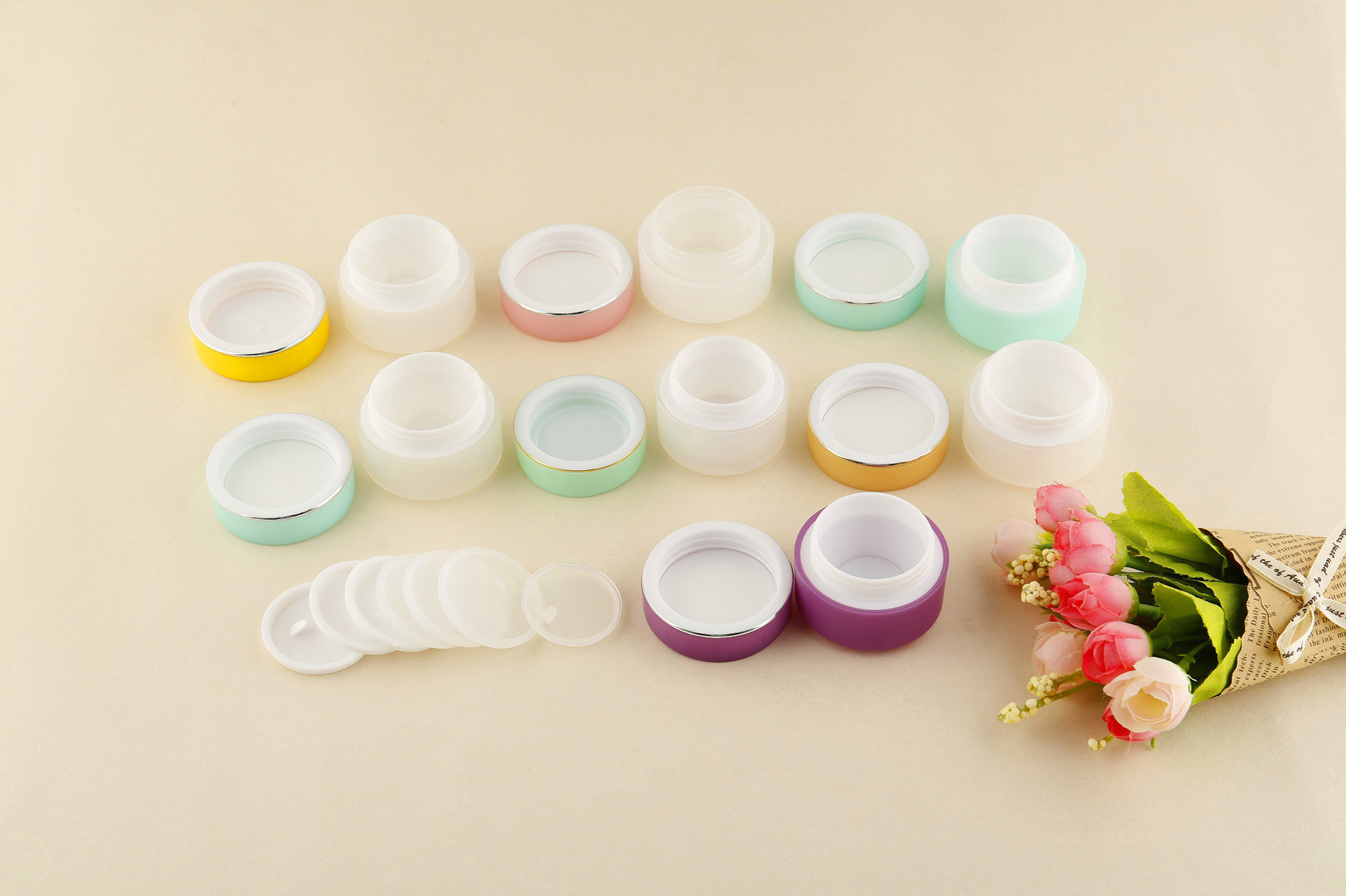Multi Color 15g Jar Face Body Cream Mask Jars Scrub Lip Container Private Label Empty Lip Sugar Scrub Containers For Scrubs