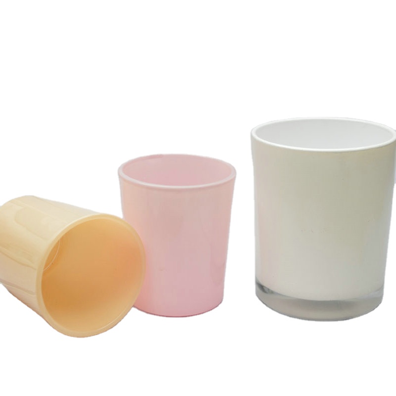 Multi  Color  Glass  Candle jar  100ml  200ml  empty candle jars for candle making