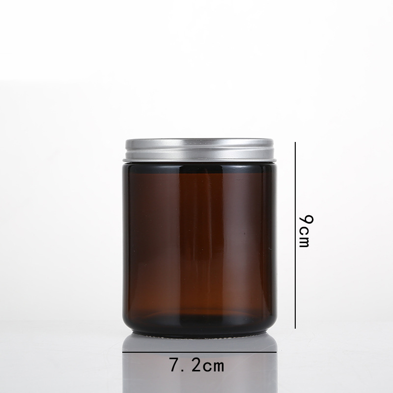 Multi-Function Use 8oz 9oz Amber Glass Jars For Candle