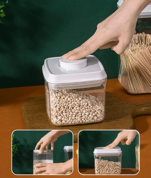 Multi Pack Plastic Cereal Dispenser Container With Easy Locking Lids For Kitchen Organization Cereal Grains Nuts Dry Food