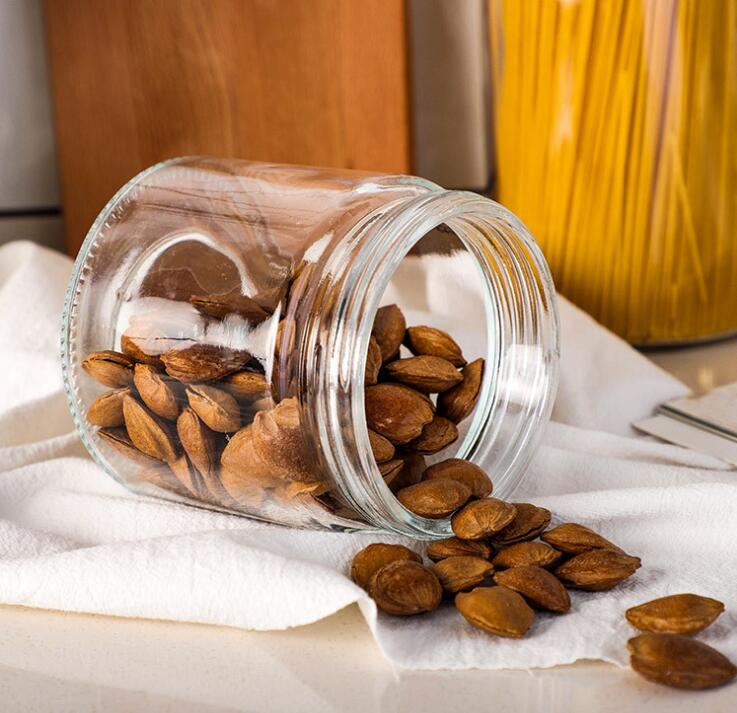Multi Pieces Air Tight Clear Glass Jars And Containers With Stainless Steel Lids Kitchen Spice Food Storage Canister