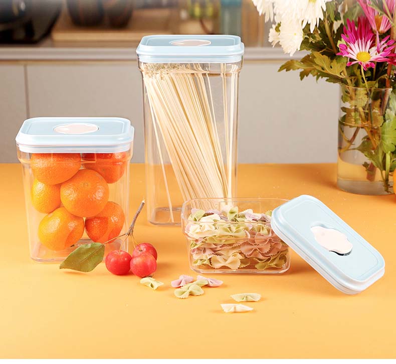 Multi Pieces Plastic Cereal Dispenser Containers With Sealed Lids Food Storage Canister For Kitchen Organization Nuts Snacks