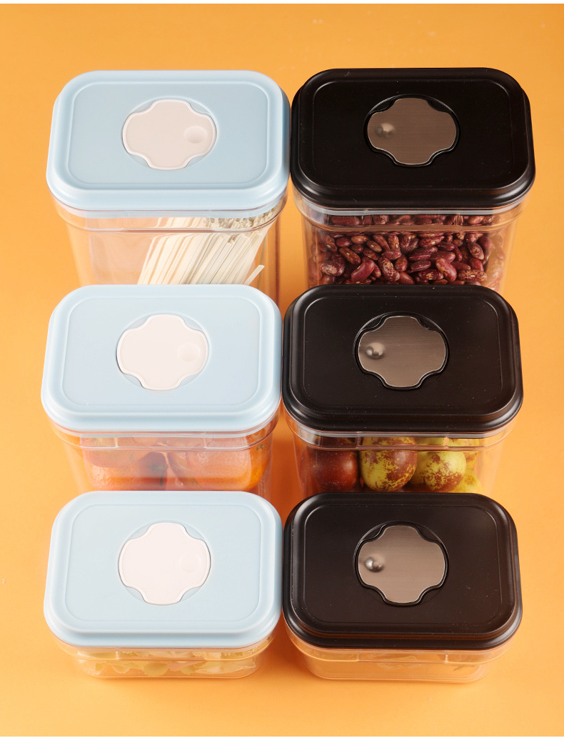 Multi Pieces Plastic Cereal Dispenser Containers With Sealed Lids Food Storage Canister For Kitchen Organization Nuts Snacks