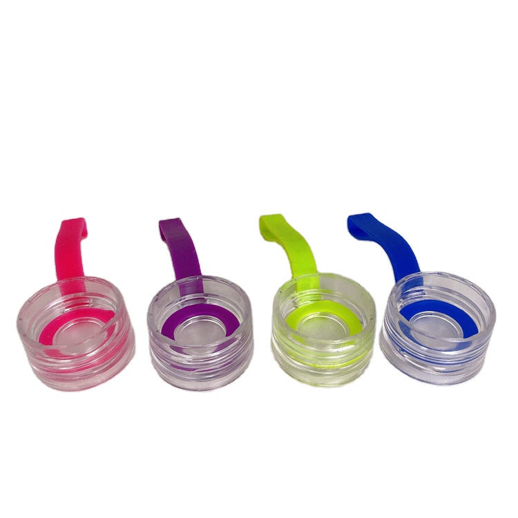 Multi color 420ml luxury glass container water bottles for juice beverage with plastic cap