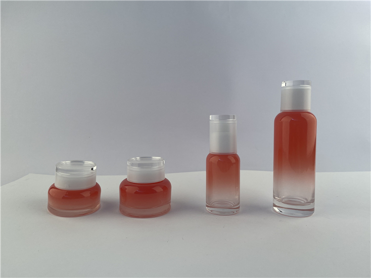 Multicolor 30g 50g 40ml 100ml 120ml Glass Foundation Bottle Cosmetics Bottles And Jars Set