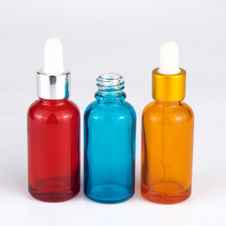 Multicolor Symphony Holographic effect Glass Bottle with Sprayer Dropper