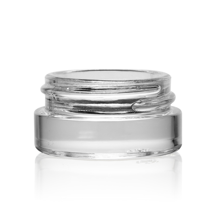 Multifunction customize 5g small cosmetics cream empty jar for skin care eye cream jars frosted glass jar with lid black cap
