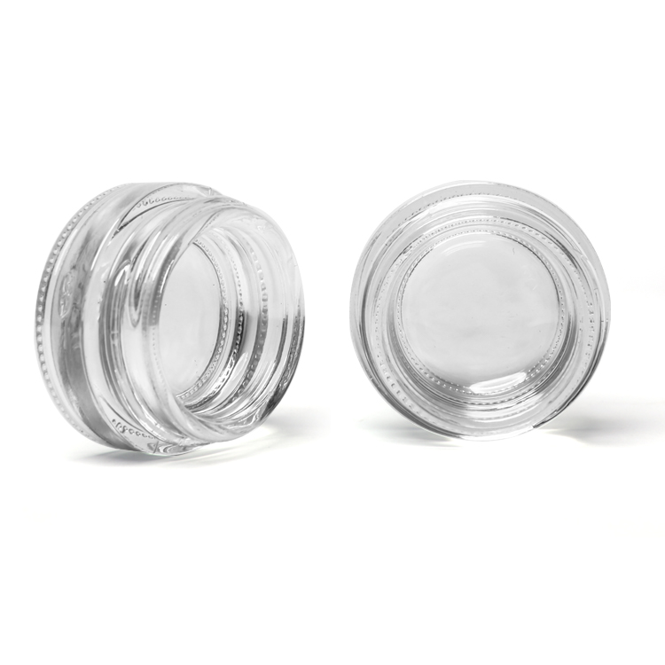 Multifunction customize 5g small cosmetics cream empty jar for skin care eye cream jars frosted glass jar with lid black cap