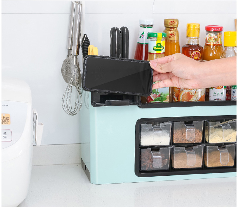 Multifunctional Seasoning Box Rack Seasoning Bottle Storage Rack Seasoning Jar Storage Box Seasoning Kitchen Supplies Set