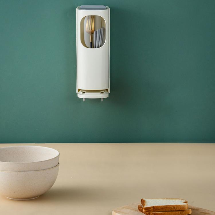 Multifunctional chopstick cage kitchen plastic storage rack wall-mounted chopstick holder kitchen storage tool