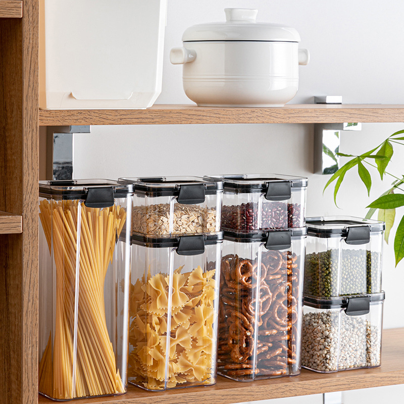 Multifunctional kitchen airtight storage bottles&jars foods nuts grains fresh-keep storage tanks
