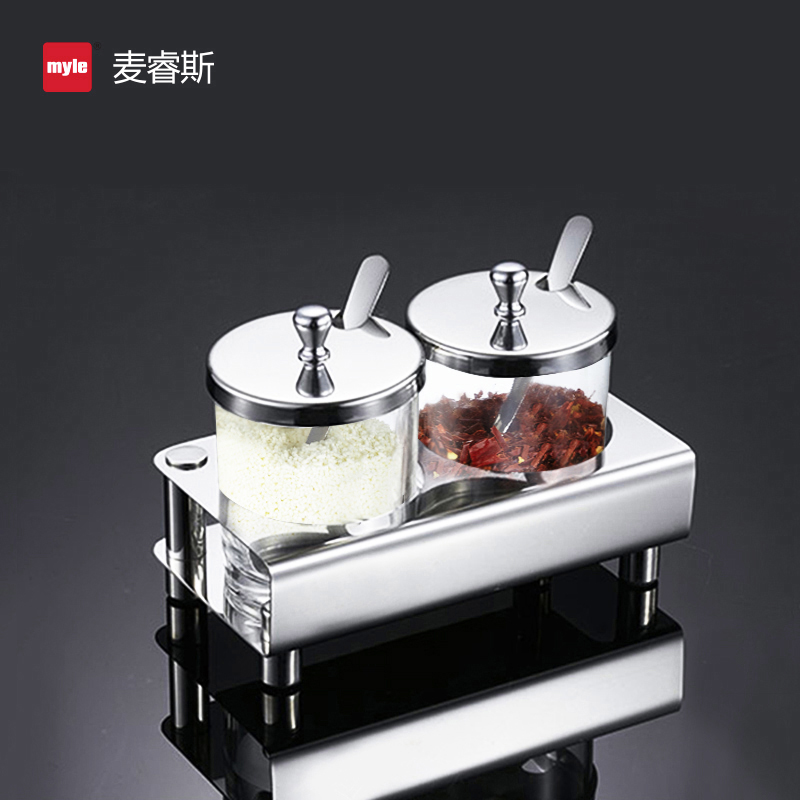 Multifunctional kitchen seasoning box set combination kitchen storage rack spice jar storage box