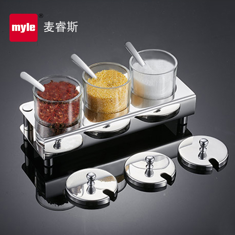 Multifunctional kitchen seasoning box set combination kitchen storage rack spice jar storage box