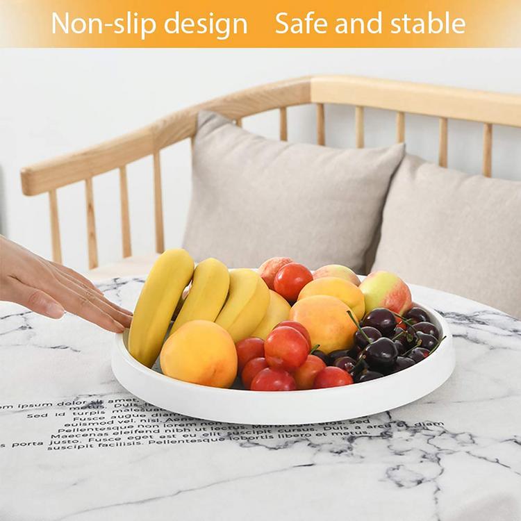 Multifunctional rotating kitchen condiment seasoning bottle fruit tray sorting storage 30cm round rotating rack
