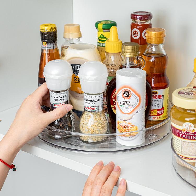 Multifunctional rotating rack turntable kitchen seasoning bottle fruit cosmetics multi-layer storage rack kitchen tools