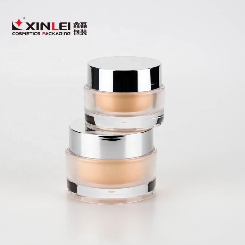Multigauge plastic acrylic skin care empty luxury cosmetics cream empty jar