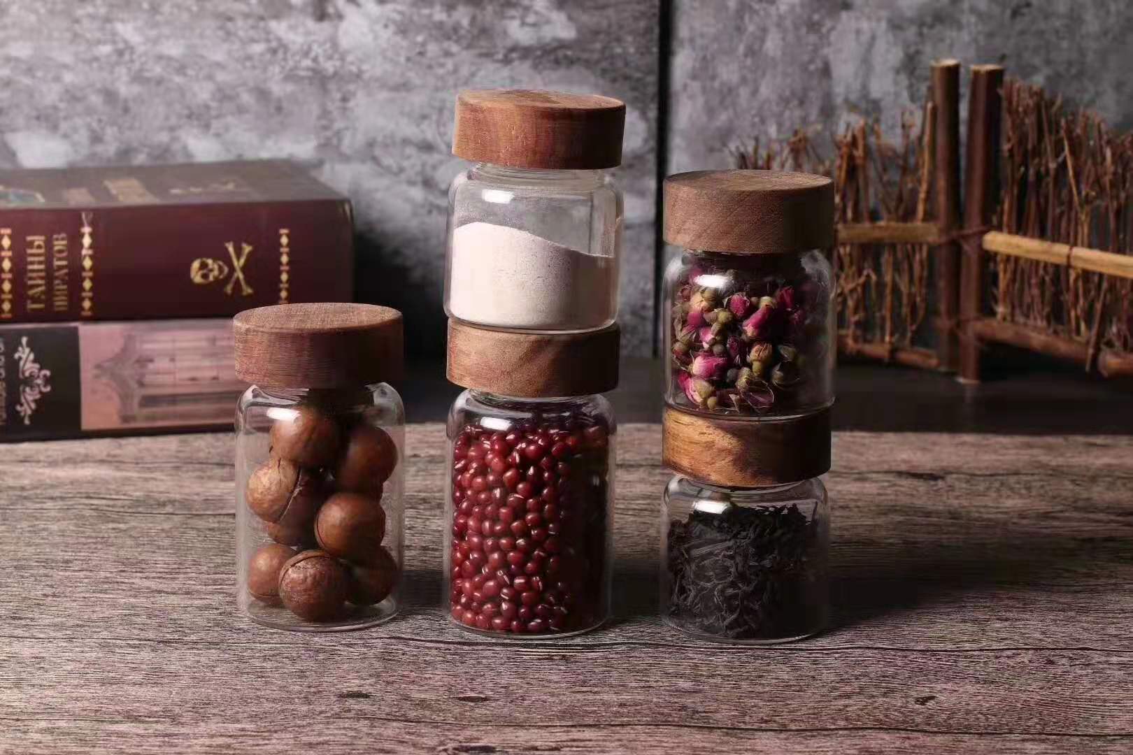 Multiple capacity safe glass jars with screw top lids