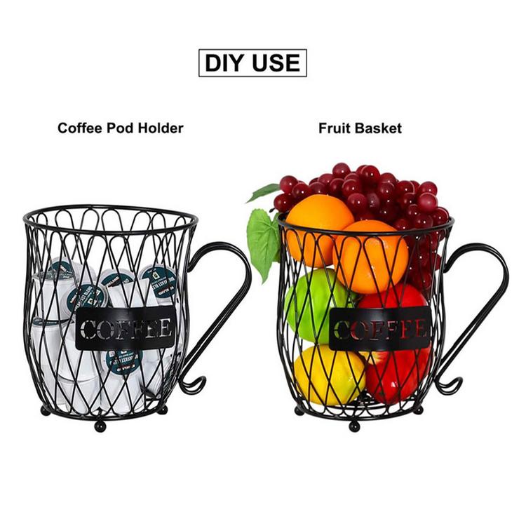 Multiple pod racks espresso kitchen storage tools iron capsule rack bar supplies coffee storage basket