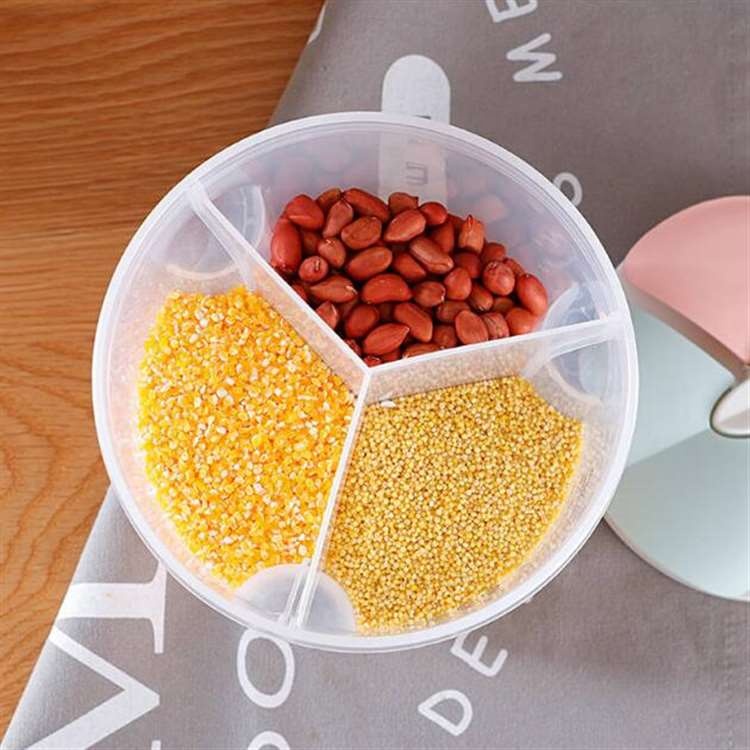 Multiple specifications Kitchen plastic storage tank Food storage jar with lid Whole grains transparent sealed jar