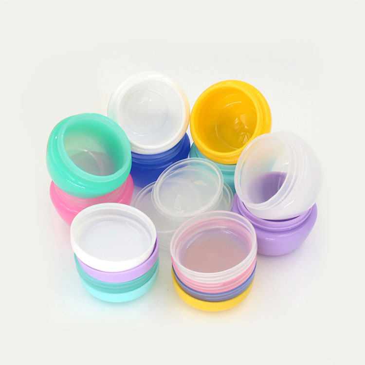 Mushroom shape small packaging jar for cosmetic,pp round empty plastic cream jar