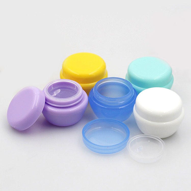Mushroom shape small packaging jar for cosmetic,pp round empty plastic cream jar
