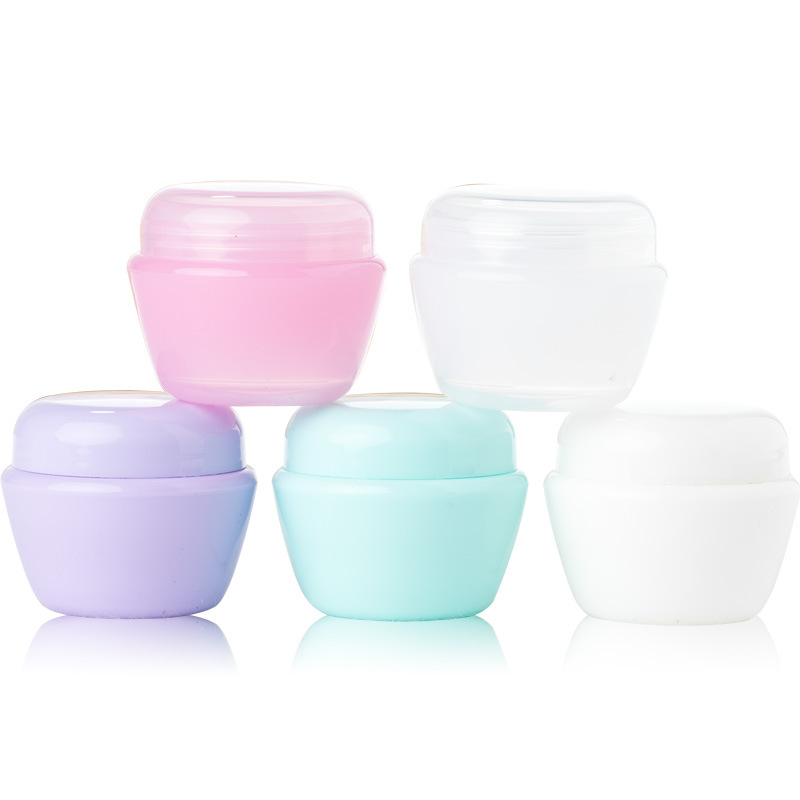Mushroom shape small packaging jar for cosmetic,pp round empty plastic cream jar