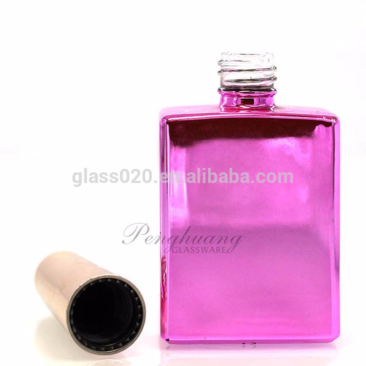 N-1010 11ml shiny uv coating gel nail polish squared bottle with gold metallic cap