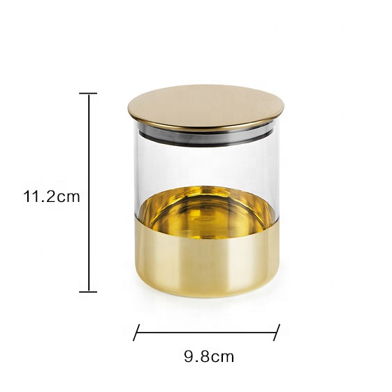 NEW 1000ml Concentrate High Borosilicate Glass Jar Metal