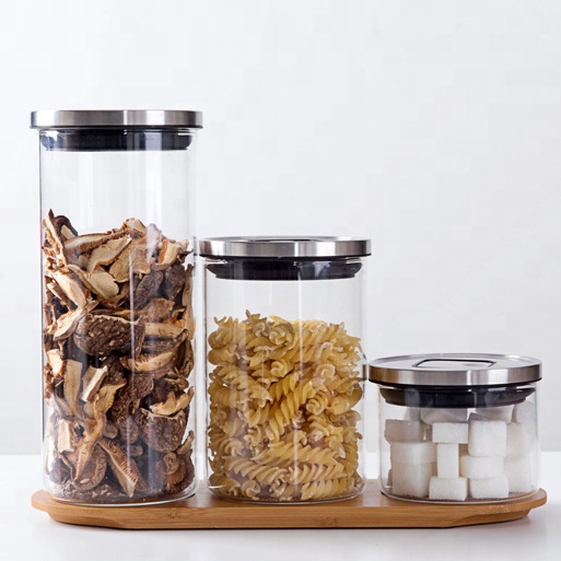 NEW 1000ml Glass Jar Big Glass Jar Borosilicate Glass Jar Metal