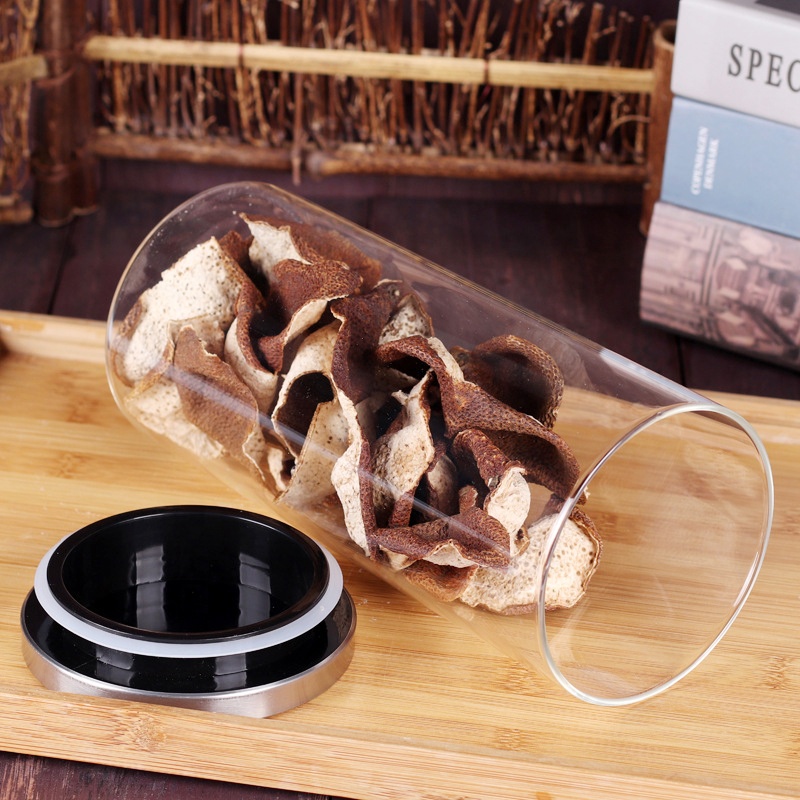 NEW 1500ml Big Borosilicate Glass Jar Air Tight Glass Cereal Containers