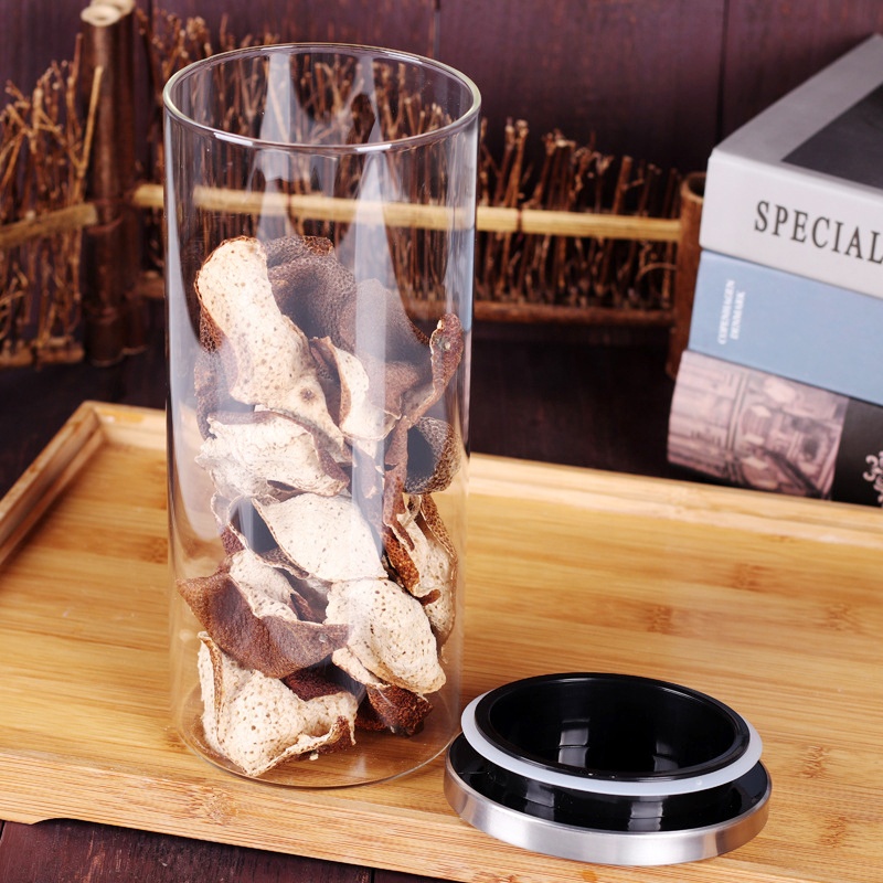 NEW 1500ml Big Borosilicate Glass Jar Air Tight Glass Cereal Containers