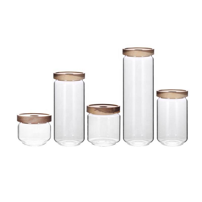 NEW 240 ml Glass Jar with Lid Small Air Tight Borosilicate Glass Jars