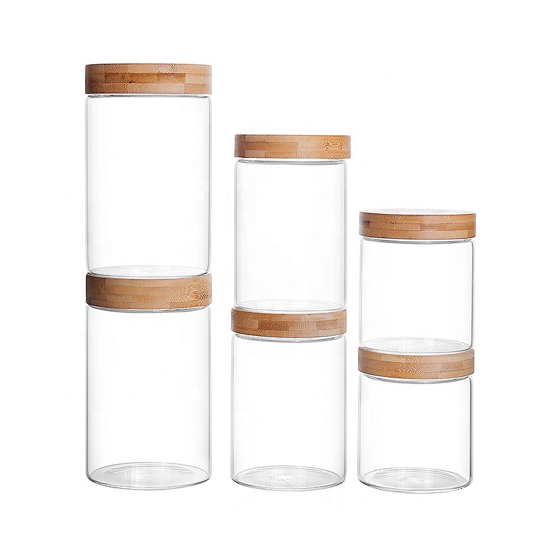 NEW 400ml Air Tight Glass Jar Borosilicate Glass Storage Jar