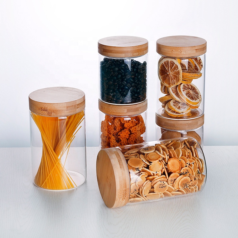 NEW 400ml Air Tight Glass Jar Borosilicate Glass Storage Jar